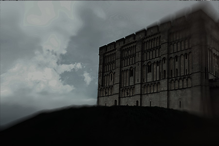 Spooky image of Norwich Castle